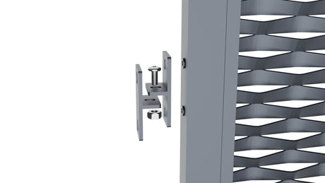 Aluminium-Zaunfeld 2000x1200mm Streckmetall anthrazit.