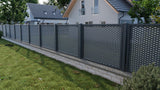 Aluminium-Zaunfeld 2000x1200mm Streckmetall anthrazit.