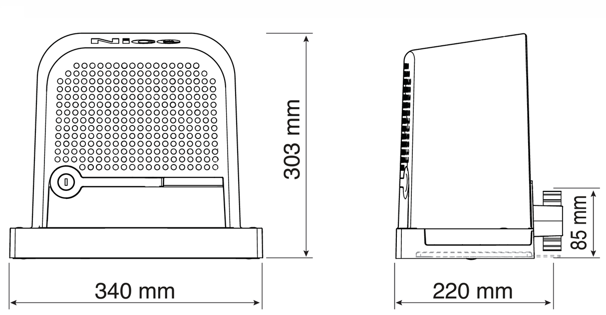 NICE Schiebetorantrieb set, max 600kg