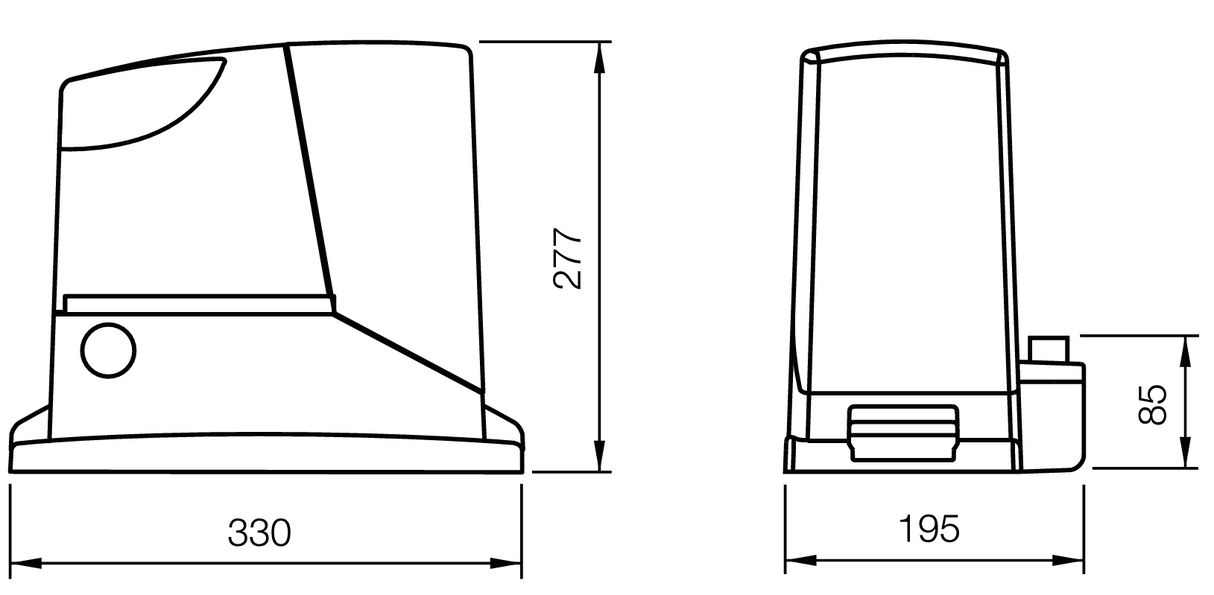 NICE Schiebetorantrieb set, max 400kg
