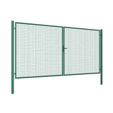 Brána 2kr. ROUND ZnPVC 4000x1800mm, D75mm, zelená