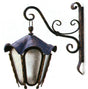 Wall lamp 460x400mm, Fe, patina Cu