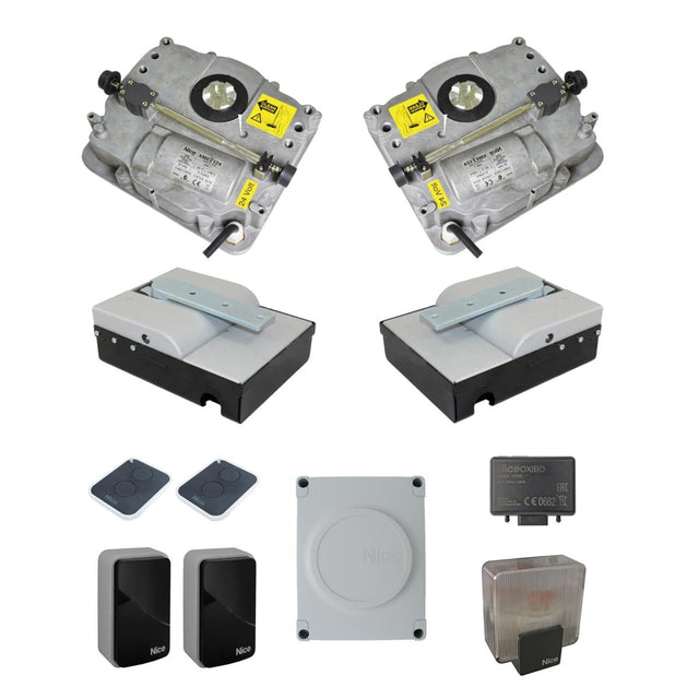 Ein Satz unterirdischer Antriebe für ein zweiflüge