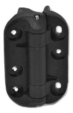 Hinge for gates, without spring
