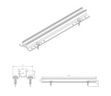 26mm Mini-Schiene L385mm für Trapezbleche