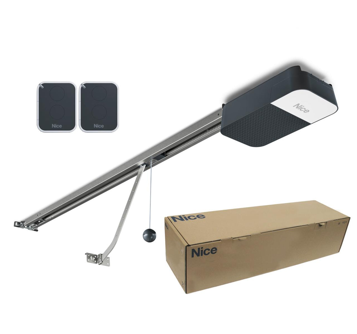 NICE Garagentorantrieb mit Führungsschiene kit