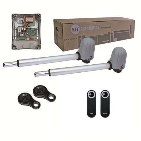 KEY-Antrieb für zweiflügeliges Tor, Set mit Fotozellen
