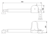 Auto. Flügelmotor - KEY - rechts bis 3m