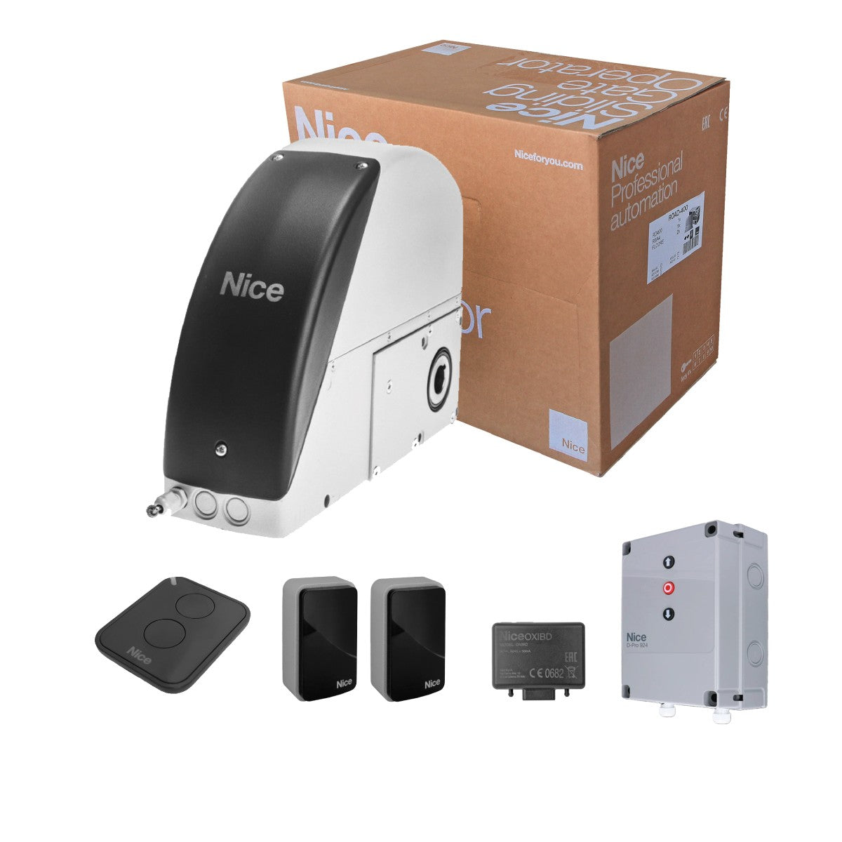 Kompl. Garage. NICE Sumo-System für Tore bis 35 m2