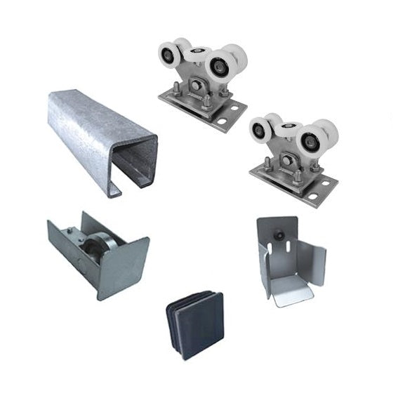 Bodenführung-Set Clasic Zn, NYLON 70x70mm