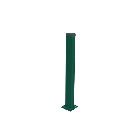 Pfosten 60x40mm mit Fuß ZnPVC 1200mm grün
