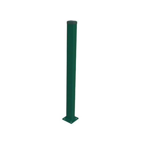 Pfosten 60x40mm mit Fuß ZnPVC 1600mm grün