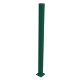 Pfosten 60x40mm mit Fuß ZnPVC 2000mm grün