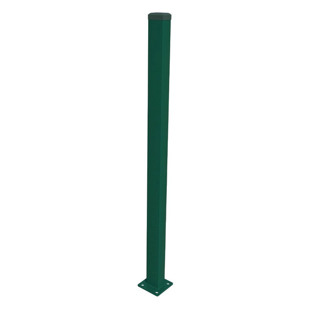 Pfosten 60x40mm mit Fuß ZnPVC 2000mm grün
