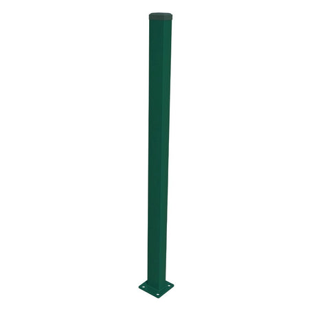 Pfosten 60x40mm mit Fuß ZnPVC 2000mm grün