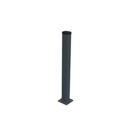 Pfosten 60x40mm mit Fuß ZnPVC 1400mm anthrazit