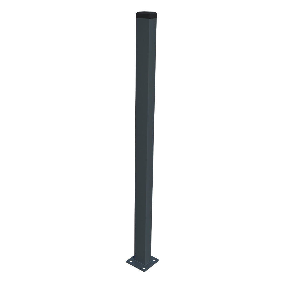 Stĺpik 60x40mm s pätkou ZnPVC 2000mm antracit