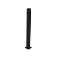 Pfosten 60x40mm mit Fuß ZnPVC 1800mm schwarz matt