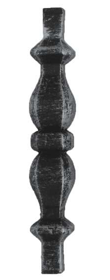 Zierelement 14x14, h140, b25mm