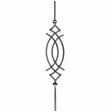 Zierstab geschmiedet h900, b155mm, 12x12mm