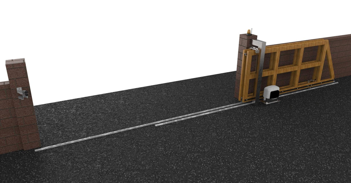 Teleskop-Schiebetor-System, max 15m, zweiteilig