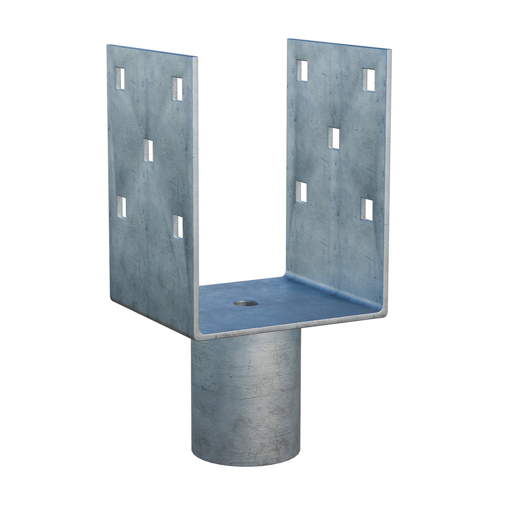 Aufsatz für Erdschraube Zn "U" 100x90x120x60mm