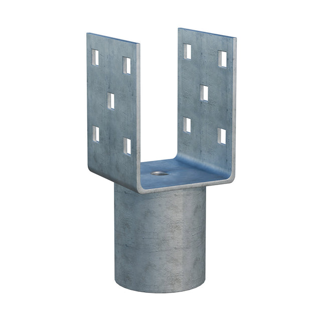 Aufsatz für Erdschraube Zn "U" 70x70x90x60mm