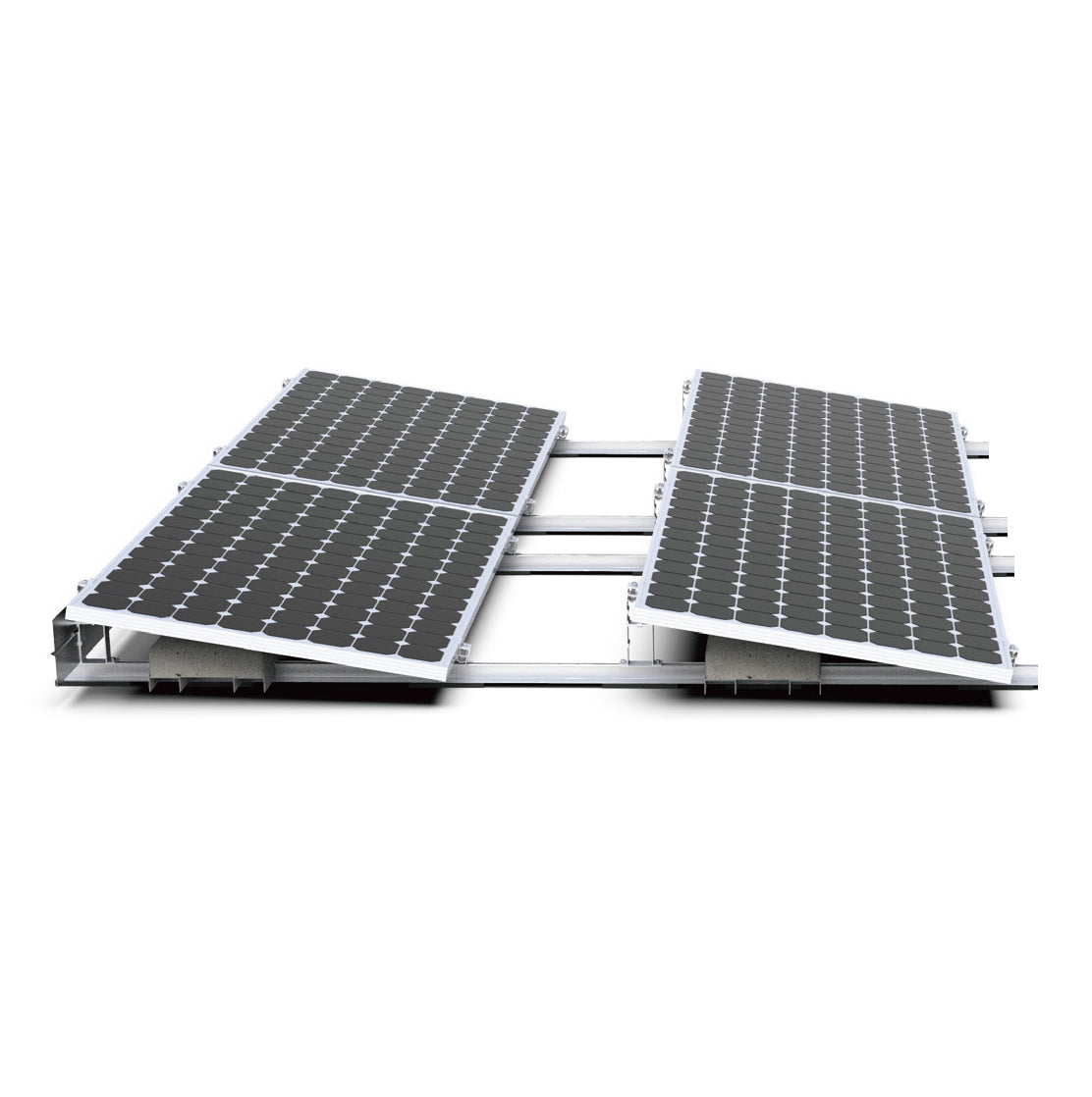 Set für Flachdach 2x2 Süden - ULT S 10°