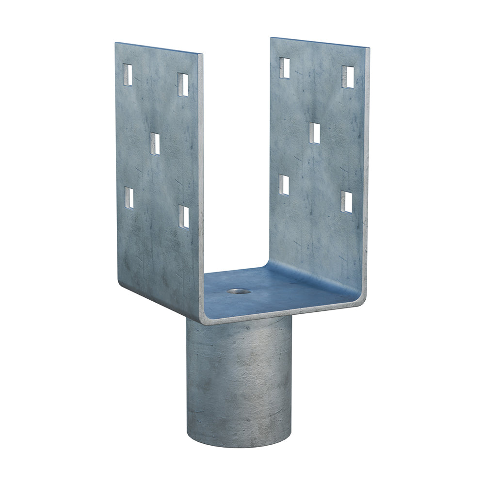 Aufsatz für Erdschraube Zn „U“ 90x90x120x52mm