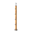 Stab BUCHE (BEECH) D50mm, 4xd12mm, h=90cm, VK-Scho