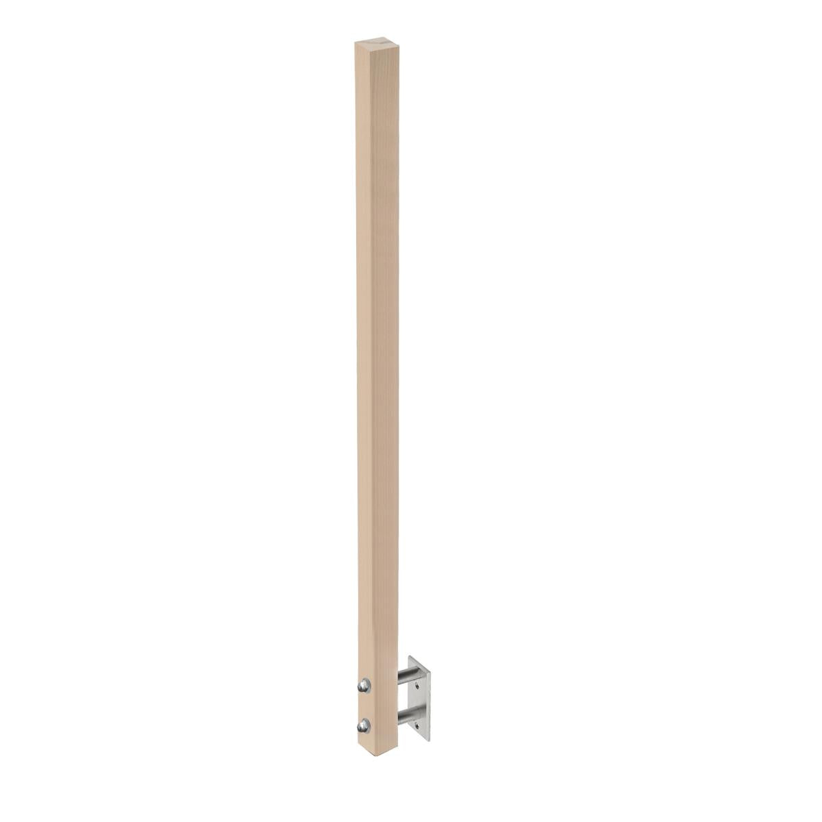 Pfosten BUCHE, seitliche Verankerung 40x40 JP