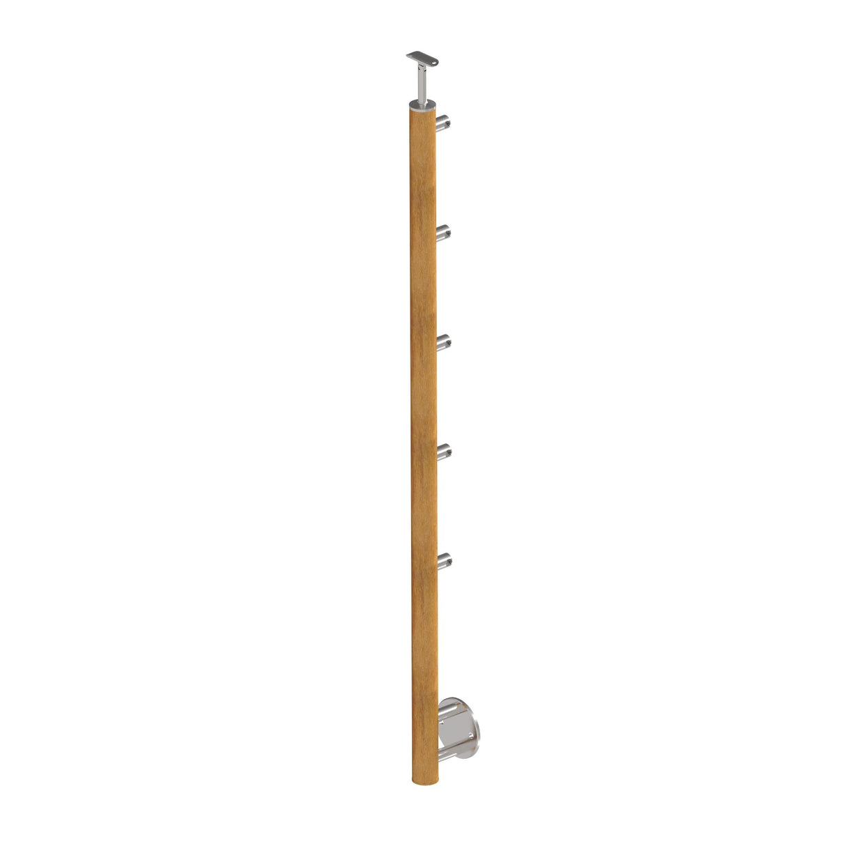 Pfosten EICHE (OAK) D50mm, 5xd12mm, h=100cm, BK-Treppe