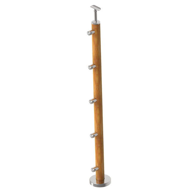 Stab EICHE D50/5x12mm, h=100cm, VK-Treppe