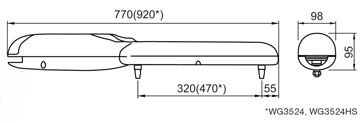 Nice drive for double leaf gate, set