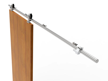 Holztür - Schiebetürsystem - Oberführung INOX