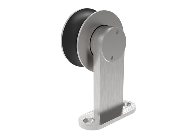 Laufwagen an Laufschiene - für Holzschiebetür AISI