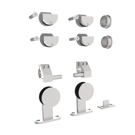 Holztür - Schiebetürsystem - Oberführung INOX