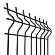 Welded fence panel 3D ZnPVC 2500x1730x4mm black