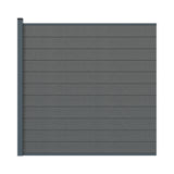 WPC fence set with 1850mm post BIANKA gray