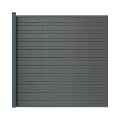 WPC-Zaunset mit Pfosten 1850mm AURORA grau