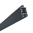 Aluminiumleiste unten/dekorativ, 1820mm anthrazit für WPC-Zaunbretter