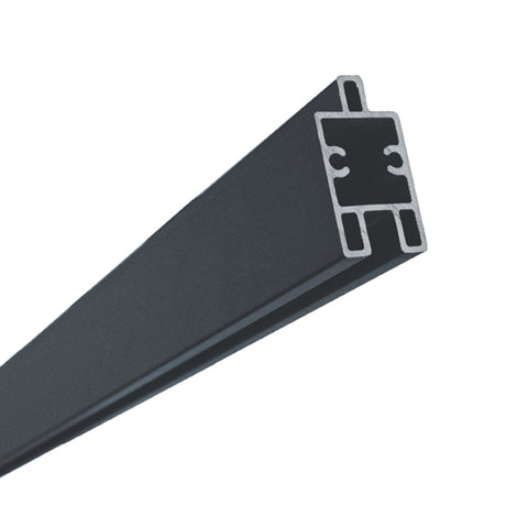 Aluminiumleiste unten/dekorativ, 1820mm anthrazit für WPC-Zaunbretter
