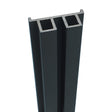Aluminiumschiene für Dekorplatte 1750mm anthrazit