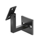 Handlaufhalter an die Wand - einstellbar, Schwarz, Fe