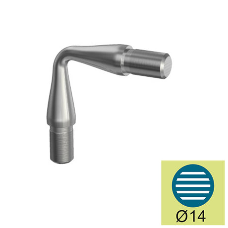 Füllstabübergangsstück AISI304, d14x1,5mm/±90°