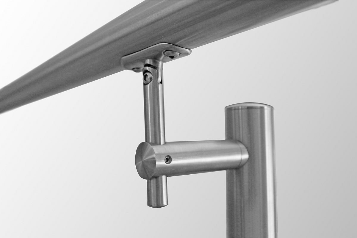 Handlaufhalter mit verstellbarer Höhe und Gelenk
