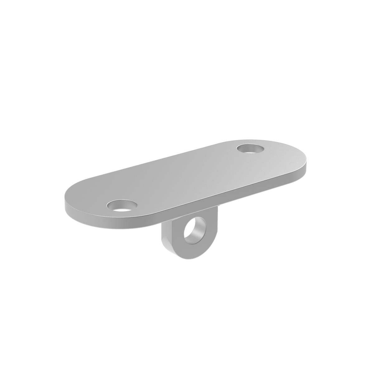 Anschraubeplatte für Handlaufhalter AISI316, rovné