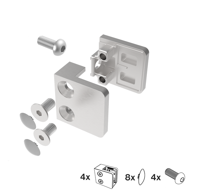 Glasklemmen - set