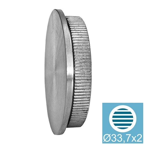 Endkappe für Handlauf - flach, solid