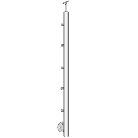 Pfosten, Seitenverankerung - grade AISI304, D42,4x